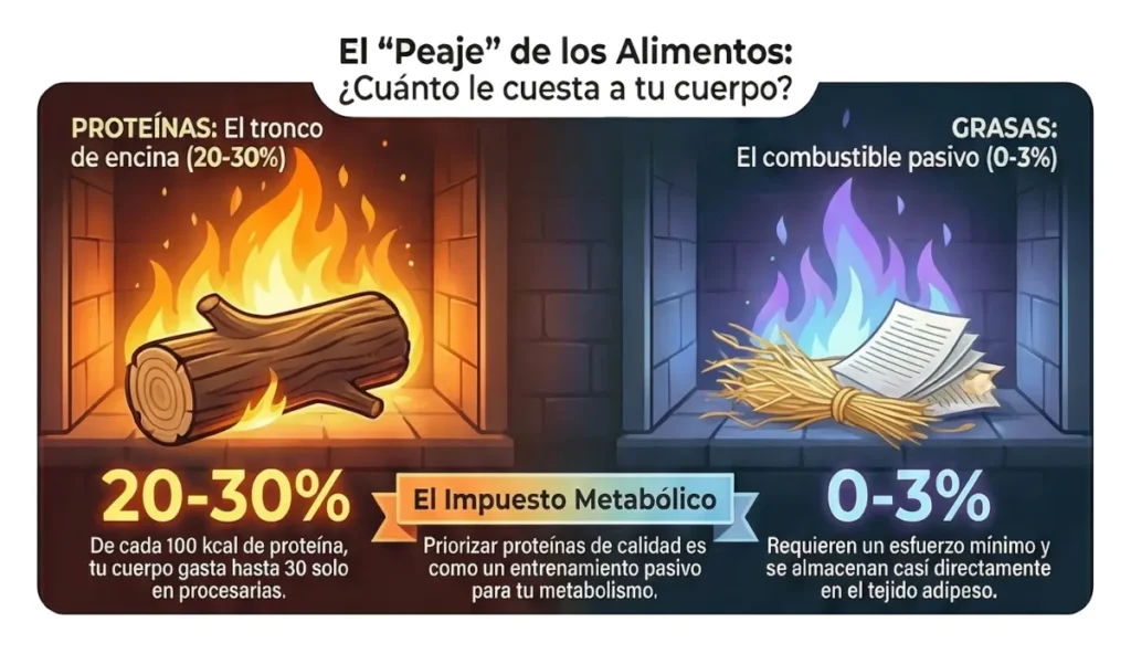 Por qué comer menos no te funciona: efecto térmico de proteínas y grasas